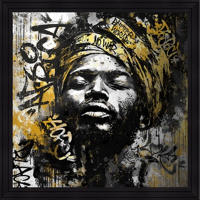 Image encadrée FIGURATIF Wamba 40X40