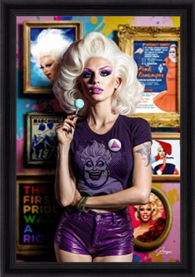 Image encadrée FIGURATIF The DragQueen 40X60