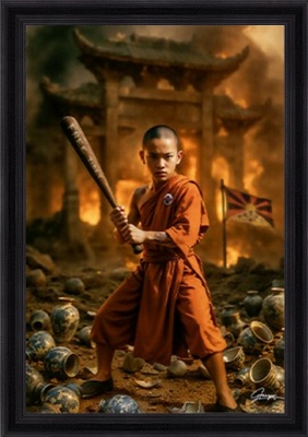 Image encadrée FIGURATIF Zen Boy 40X60