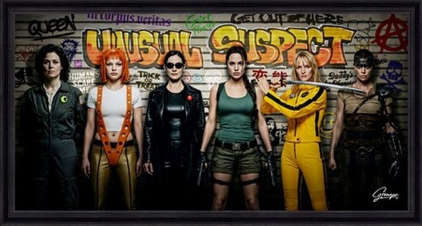 Image encadrée CELEBRITE Unusual Suspect II 40X90