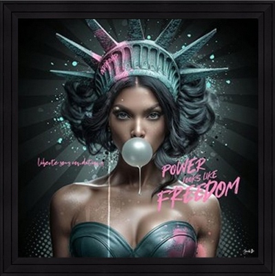 Image encadrée Sarah B FIGURATIF Status 40X40