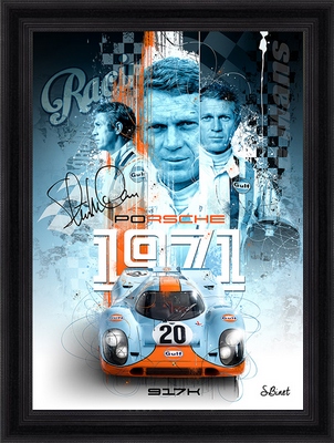 Tableau pvc encadré AUTOMOBILE Porsche 917k 50X70