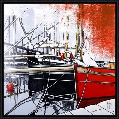 Image encadrée Alain COADOU BATEAU 29189-AC 20X20