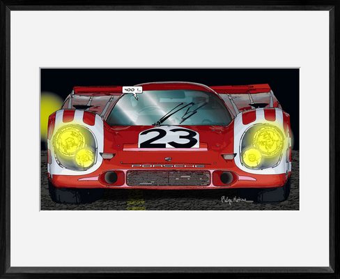 Reproduction encadrée AUTOMOBILE 400! 40X50