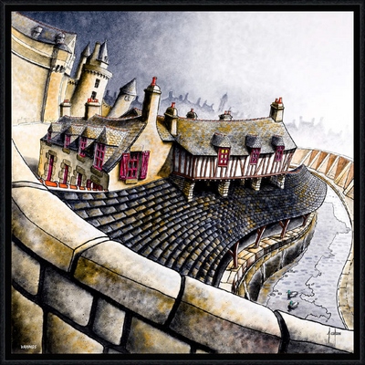 Image encadrée Alain COADOU PAYSAGE 56000-AC 20X20
