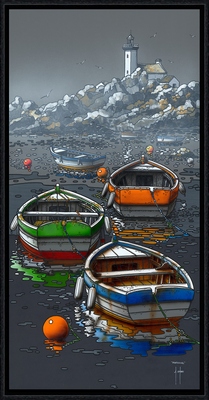 Image encadrée Alain COADOU MER AC0986 50X100