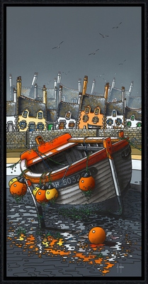 Image encadrée Alain COADOU MER AC0987 50X100