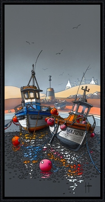 Image encadrée Alain COADOU MER AC0990 50X100