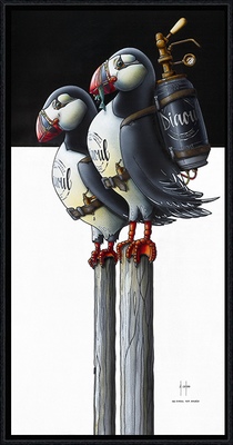 Image encadrée Alain COADOU ANIMAUX AC0992Les Diaoul 50X100