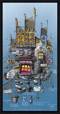 Image encadrée Alain COADOU  AC1004 Excès de zèle 30X60