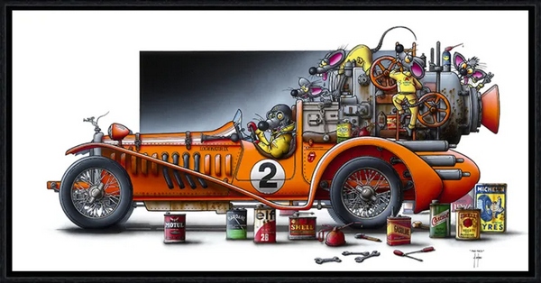 Image encadrée Alain COADOU ANIMAUX Mad rats 30X60