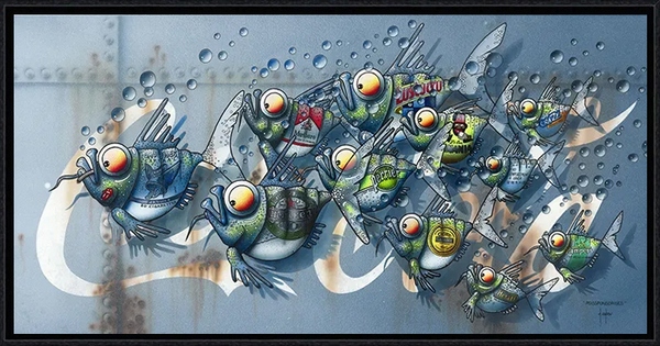 Image encadrée Alain COADOU PAYSAGE Poissponsorisé 30X60