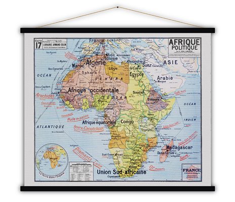 Carte CARTE Afrique 104X93