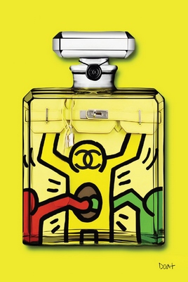 Plexi premium ABSTRAIT Autrement yellow bag, Franck Doat 80X120