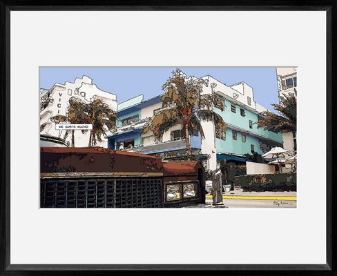 Reproduction encadrée AUTOMOBILE CAD VICTOR 40X50