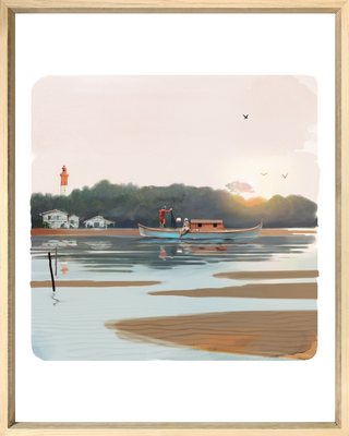 Digigraphie encadrée MER Le Cap 40X50