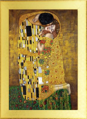 Tableau FIGURATIF Klimt le baiser 70X90