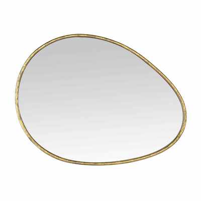 Miroir déco DORE Miroir galet doré 60X80