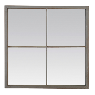 Miroir déco INDUSTRIEL Miroir marcel fenêtre gris usé 60X60