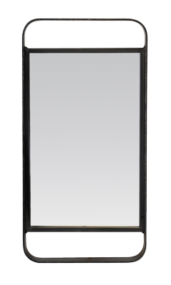 Miroir déco ORIGINAL Miroir noir métal ajouré 50X25