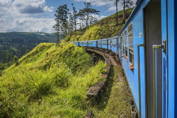 Decoplex PAYSAGE Train bleu Sri Lanka - Tony DIVET 80X120