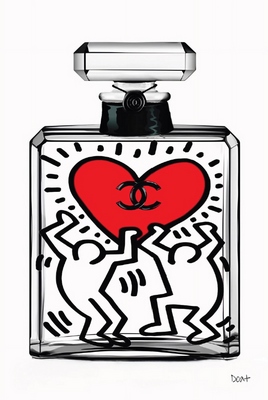 Plexi premium FIGURATIF K. Haring new love, Franck Doat 80X120
