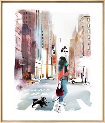 Digigraphie encadrée URBAIN MANHATTAN 85X100