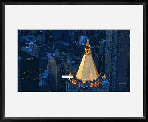 Reproduction encadrée URBAIN MONEY 40X50