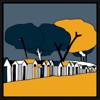 Image encadrée Marine THAËRON PAYSAGE Cabines 40X40