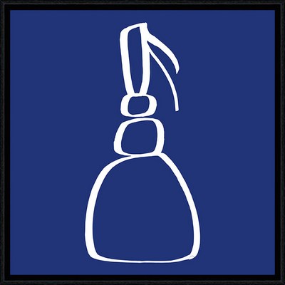 Image encadrée Marine THAËRON FIGURATIF Bigoudène bleue 40X40