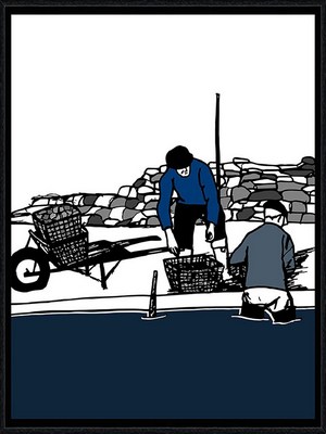 Image encadrée Marine THAËRON MER Ostré 2 30X40