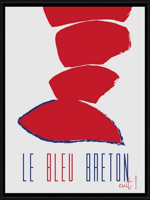 Image encadrée Marine THAËRON MER Bleu breton cuit ! 30X40