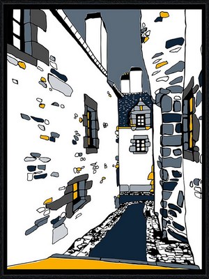 Image encadrée Marine THAËRON PAYSAGE La Venelle 30X40