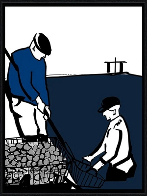 Image encadrée Marine THAËRON FIGURATIF Ostré 1 30X40