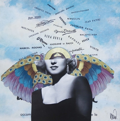 Plexi premium ABSTRAIT Marilyn in Paris, Marian Williams 100X100