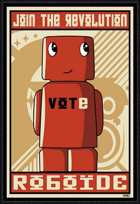 Image encadrée Prabz FIGURATIF Vote 30X45