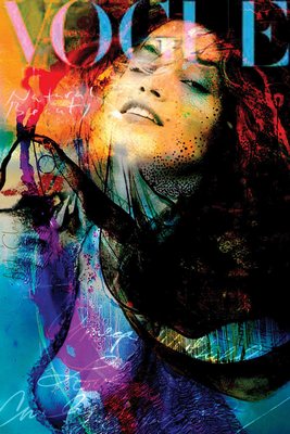 Plexi premium FIGURATIF Cindy Crawford , ADELIA CLAVIEN 80X120