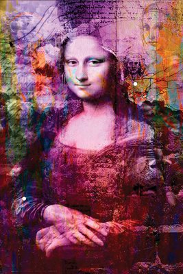 Plexi premium FIGURATIF Mona Lisa , ADELIA CLAVIEN 100X150