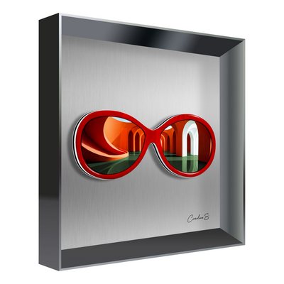 Vitrine Relief FIGURATIF Cerclos Kalu Gris, Caroline.S 30X30