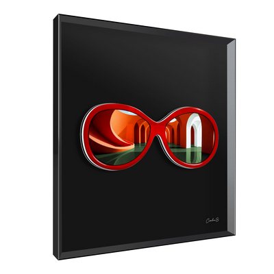 Vitrine Relief FIGURATIF Cerclos Kalu Noir, Caroline.S 90X90