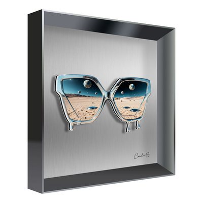 Vitrine Relief FIGURATIF Desert Noir Kalu Gr, Caroline.S 30X30