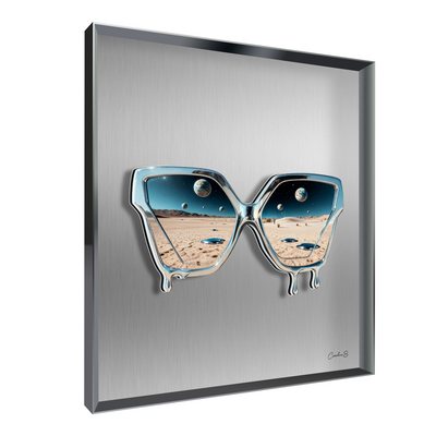 Vitrine Relief FIGURATIF Desert Noir Kalu Gr, Caroline.S 90X90