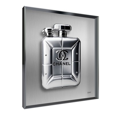 Vitrine Relief FIGURATIF Coco Silver Kalu Gr, Franck DOAT 90X90