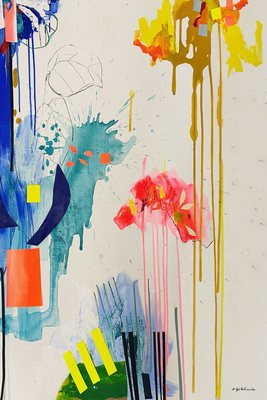 Plexi premium ABSTRAIT Foisonnement , MATHILDE DE BELLECOMBE 80X120