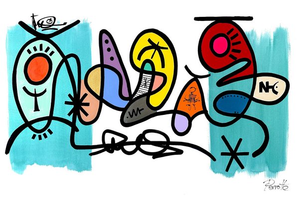 Plexi premium ABSTRAIT Mito , PERROTTE 80X120