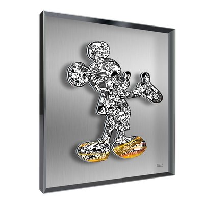 Vitrine Relief FIGURATIF Happy Mickey Kal G THELO 90X90