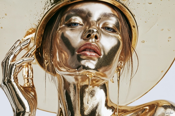 Plexi premium FIGURATIF Mirage Gold Vincent LEBRET 100X150