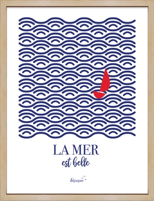  MER La mer est belle Lica chêne PO-LMB-01 30X40