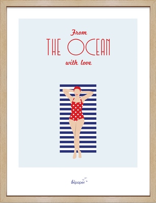  MER From the ocean with love 2 Lica chêne PO-LMB-04 30X40