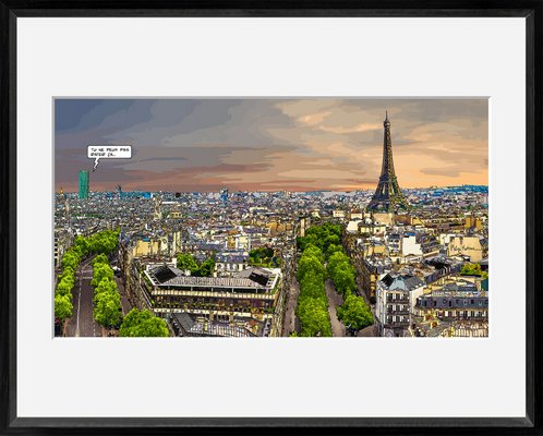 Reproduction encadrée URBAIN RATER CA 40X50